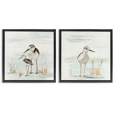Stupell Industries Sandpipers Among Beach Grasses, 25" x 25"