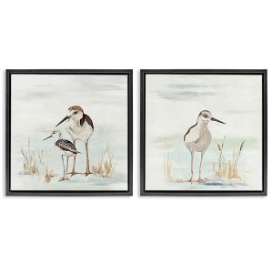 Stupell Industries Sandpipers Among Beach Grasses, 25" x 25" - 1 of 4