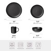 12-Piece Stoneware Dinner Plates Bowls Sets | Microwave & Dishwasher Safe, Non-Toxic Dinner Plates Bowls Set | Stackable Matte Glaze Kitchenware - 3 of 4
