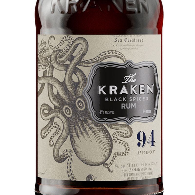 The Kraken Black Spiced Rum - 750ml Bottle, 3 of 21