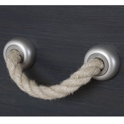 Coastal Blueberry 1-Drawer Nightstand with Rope Handle