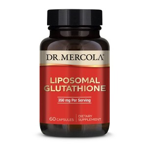 Dr. Mercola Liposomal Glutathione, 30 Servings (60 Capsules), 350 mg Per Serving, Dietary Supplement, Supports Energy Production, Non-GMO - 1 of 4