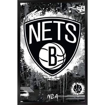  Trends International Gallery Pops NBA Brooklyn Nets - Drip  Basketball Wall Art Wall Poster, 12.00 x 12.00, Unframed Version :  Everything Else
