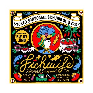 Fishwife Tinned Seafood Co Smoked Salmon with Fly by Jing Sichuan Chili Crisp - 3.2oz - 1 of 4