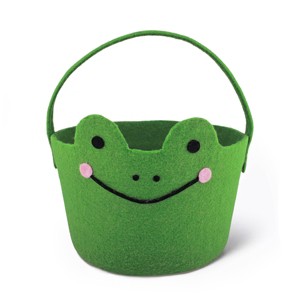 Easter Novelty Frog Felt Basket - Bullseye's Playground™ - 1 of 3