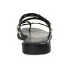 Journee Collection Womens Fanny Tru Comfort Foam Slide Low Block Heel Sandals Black 7.5 - 3 of 4