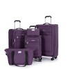 Whisen 5-Piece Set(18/23/27 in.) Luggage Sets Lightweight Softshell Suitcase with Travel Bag and Toiletry Bag - 2 of 4