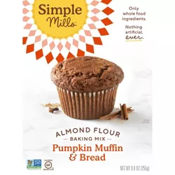 Simple Mills Gluten Free Pumpkin Muffin & Bread Almond Flour Baking  Mix - 9oz