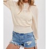 Women's Pointelle Knit Top - BluIvy - 4 of 4
