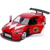 2009 Nissan GT-R (R35) Red Red Ranger's "Power Rangers" 1/32 Diecast Model Car by Jada - 2 of 4