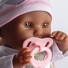 JC Toys Berenguer Boutique - 10 Piece Gift Set with Pink 15" Realistic Soft Body Baby Doll - Open/Close Brown Eyes - 2 of 4