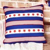 The Lakeside Collection Americana Embroidered Accent Pillows - Stars and Stripes - 2 of 4