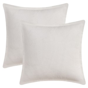 REGALWOVEN Striped Corduroy Decorative Throw Pillow Covers for Couch Bed Sofa Home Decor 2 Pcs - 1 of 4