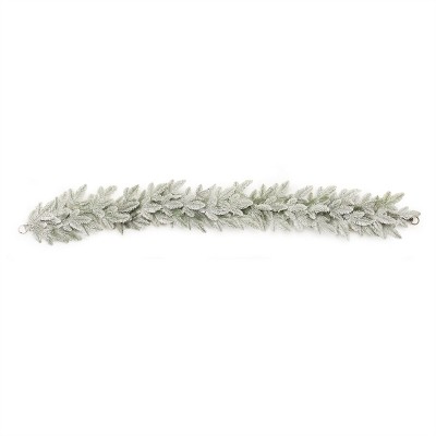Flocked Pine Garland 6'L