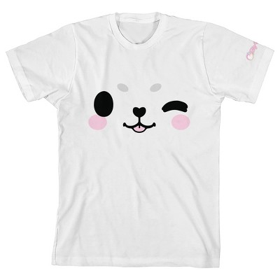 Tasty Peach Big Seal Face Crew Neck Short Sleeve Youth Girl’s White T ...