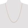 Black Bow Jewelry 0.7mm, 14k Rose Gold, Diamond Cut Ropa Chain Necklace - 2 of 4