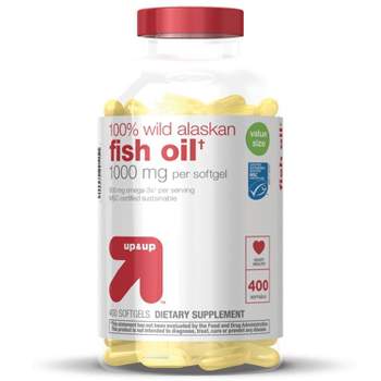100% Wild Alaskan Fish Oil Dietary Supplement Softgels - up & up™