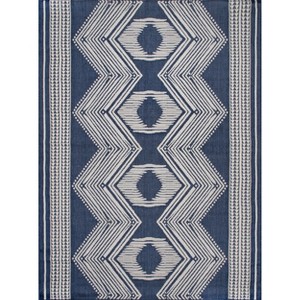 nuLOOM Rayna Geometric Stain Resistant High Traffic Outdoor Area Rug - 1 of 4