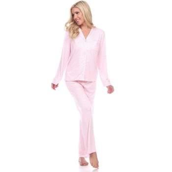 Women's Long Sleeve Pajama Set - White Mark