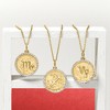 Ross-Simons 0.20 ct. t.w. Diamond Zodiac Pendant Necklace in 18kt Gold Over Sterling - 2 of 3