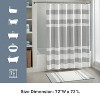 LunaLulinlk Park Traditional Polyester Fabric Spa Waffle Shower Curtain in Gray - 3 of 4