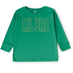 The Juniper Shop Lil Bro Varsity Outline Toddler Long Sleeve Tee - 1 of 4