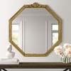 Beautyolove 24 in. W x 24 in. H Octagon Brown Wood Framed Decorative Wall Mirror - 2 of 4