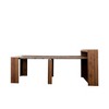 Kumasinova 98.4"W Modern Extendable Dining Table with Storage,PB Material Console Table for Dining Room&Kitchen - 4 of 4