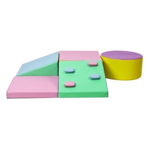 Soft Climbing Indoor Set, Foam Climbing Blocks for Toddlers and Preschoolers - Climbing, Crawling and Sliding Activity Play Set - 1 of 4