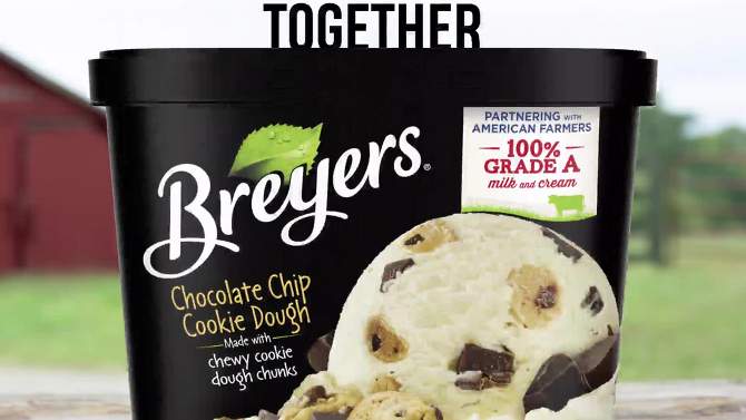 Breyers Chocolate Chip Cookie Dough Frozen Dairy Dessert - 48oz, 2 of 10, play video