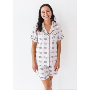 Women's Notch Collar Pajama Set | Mama's Girl | Mother's Day | Charlie Lou Baby - 1 of 4