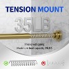 Shower Curtain Rod, 1" Non Slip Adjustable 28-74 inch No Drilling Shower Curtain Rods Spring Tension - 4 of 4
