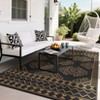 Outdoor Rug Vintage Carpet Waterproof Plastic Straw Rug UV-Resistant Reversible Mat for Camping RV Porch Deck Balcony Beach - 2 of 4