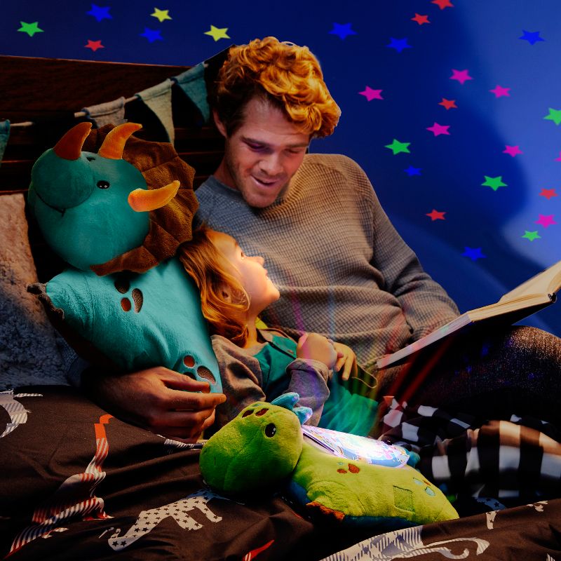 Sleeptime Lite Dinosaur Plush LED Kids&#39; Nightlight Green - Pillow Pets, 6 of 10