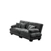 Homy Casa Deep Cushioned Pillow Back Sofa with Plush Armrests for Living Room and Apartment, White - 2 of 4