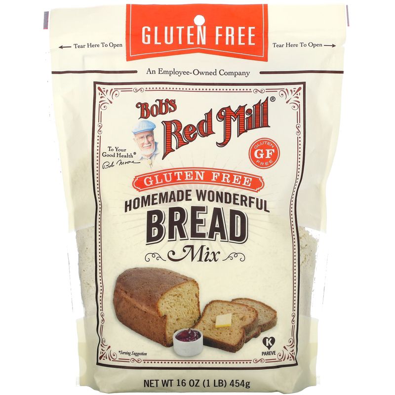 Bob's Red Mill Homemade Wonderful Bread Mix, Gluten Free, 16 oz (453 g), 1 of 3