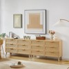 FONTOI Storage Cabinet with Rattan Doors& 6 Drawers, Wine Cabinet for Corridors, Dining rooms, Natural, 15.8"*30"*47.2" - 4 of 4