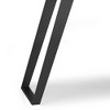 Solid Acacia Wood and Metal Modern Industrial Console Table with 3 Drawers, Metal Angled Legs and Multipurpose Design - 4 of 4