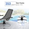 GustoWave 360° Swivels Outdoor Chaise Lounge Chair, 68'' Patio Lounger for Poolside, Garden - Weather-Resistant Reclining Sunbathing Chair - 4 of 4