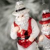 6.25"H Sullivans Western Santa Christmas Ornaments Set of 2, Red-White, Christmas Tree Decor - 2 of 2