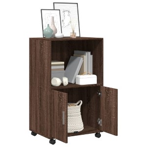 CLIHOME Mobile Office Cabinet with Storage Space, 2 Doors Rolling File Container, Kitchen Sideboard Buffet Cabinet - 1 of 4