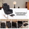 Lyngins Teddy Glider Rocking Chair, Accent Chair with Headrest & Footstool, Rocking Recliner Chair, Reading Chair for Living Room/Nursery - 4 of 4