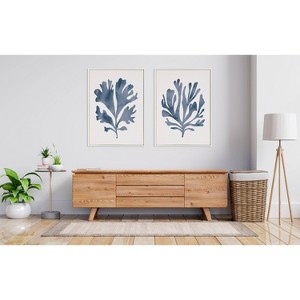 Kate & Laurel All Things Decor (Set of 2) Sylvie Coral 2 Framed Canvas Arts by Creative Bunch - 1 of 4