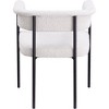 Meridian Furniture,Malin Boucle Fabric Dining Chair, Set of 2 - 4 of 4