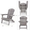 FONTOI Outdoor Chair, Wood Lounge Patio Chair with Folding Adirondack for Garden, Lawn, Backyard,31*36*28 - 2 of 4
