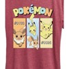 Women's - Pokémon - Pikachu and Eevee Pastel Short Sleeve Graphic T-Shirt - 2 of 4