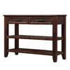 Grungis Mid-Century Solid Wood Console Table with Storage,Wood Buffet Sideboard with 2 Storage Drawers and 2 Tiers Shelves for Living Room - 3 of 4