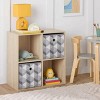 Racxily 4-Cube Storage Organizer Bookshelf -stylish Storage Organizer Book Case for Home Bedroom Office, Easy Assembly - 3 of 4