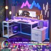 Besiost 57-In L Shaped Computer Desk with Charging Station for Home Office - 4 of 4