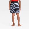 Toddler Boys' Monster Jam Checker Swim Shorts - Black - 2 of 3